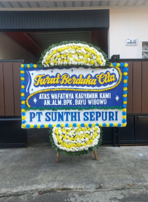 Papan Bunga Duka di Wanggar